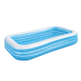 Bestway Kids Pool 305x183x56cm Inflatable Above Ground Swimming Pools 1161L BW-POOL-KID-SQ-54009