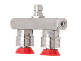 Dual Pressure Nozzle Stainless Steel with 1/4 Quick Connect 2 Color Nozzle 2 in 1 Pressure V1294-YM0901-3111240207511