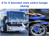 Telescopic Car Wash Brush with Detachable Microfiber Pad and Scratch-Free Wash Glove, Extendable V1189-LC-QP-00793