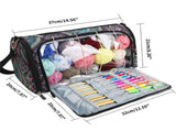 Knitting Bag, Knitting Tote Bag, Yarn Storage Organizer for Yarn, Knitting Needles and Other V1369-AZ3-W-01837