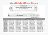 1 Pair 18-60 in Soft-Close Drawer Slides Ball Bearing Full Extension V952-ZXCTHG500B22LTASUV0