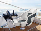 Boat Seat, High Backrest, Flip Up Boat Seat Captain Bucket Seat with Thickened Sponge Cushion & V952-CZZYZDFZHBSKNPUAG001V0
