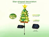 4Pack Outdoor Christmas, Solar-Powered Waterproof LED Stake Sign for Garden, Solar Christmas V1107-CS-FNECN6