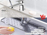 Faucet Mat Kitchen Sink Diatomite Fast Drying Stone Sink Tray Absorbent Mat Faucet Splash Guard V1192-AZ-W-29420