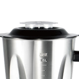 2-in-1 Electric Blender and Grinder with Stainless Steel Body, 1.5L Large Capacity Jar and Compact V1341-ZY-J74HNP4S-SILVER