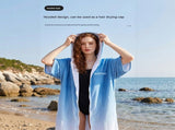 2 pack Quick Dry Microfiber Surf Poncho Towel- Hooded Changing Robe with Zipper V888-ELOSUNG56320-1