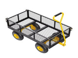 900 Lbs Heavy Duty Steel Garden Cart, Garden Wagon Cart on Wheels, Outdoor Metal Yard Utility Wagon V952-ZXHYTCHH900L1UA7KV0