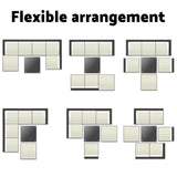 Gardeon 7-Piece Outdoor Sofa Set Wicker Couch Lounge Setting 6 Seater FF-SOFA-BK-7PC-ABC-N