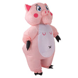 Inflatable Costume Pink Pig Blow Up Halloween Cosplay Dress Jumpsuit Costume For Adults V1294-YM0703-3115230048011