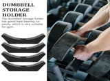 SWETRACE 4Pcs Small Dumbbell Rack Storage for Gym Accessories with Rectangular Shape and 15x5cm Size V1189-LWWAL-20260327-03774