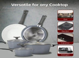 CLEVINGER 28CM NON-STICK SAUTE PAN WITH LID V915-CV0313