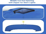 Blue 600D Marine Grade Bimini Top Boot Cover, UVResistant Waterproof Oxford Storage Bag for 34 V1188-MS-901-001-4