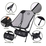 2pcs Outdoor Folding Moon Chairs Black V728-OBA1005007805543487