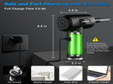 Compressed Air Duster, Rechargeable Cordless Electric Air Blower 3-Gear Adjustable, 100000RPM, Smart V1107-785-28046
