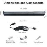 Black Light Bar,2 Pack 5W LED Blacklight Strip Light Tube with USB Power,UV Strip Lights for Glow V1370-AZ4-08322