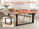 Table Legs, 750 x 900 mm Square Steel Furniture Legs, Modular Design, Easy Assembly, 1000 kg V952-ZTCFKFX2835II5NSO001V0