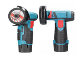 800W Mini Cordless Brushless Angle Grinder Cutting Tool W/ 2x Battery & Charger V201-CUT0012BU8AU