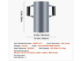 Fence Post Driver, Heavy Duty T Post Driver with Handles, Metal Manual Pounder Rammer for V952-WLDZC61INCH2HK2Q1001V0