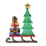 Christabelle Christmas Display Sled with Tree and Presents - 183cm 112_SB404