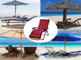 Patio Chaise Lounge Cushions Sun Lounger Cushions Pad Lounge Chair Cushion for Travel Holiday Indoor V1294-YM0717-10133312