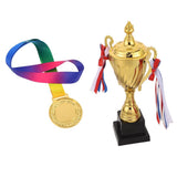 1Set Championship Trophy Cup with Medal for Sports Event Award Ceremonies V1192-AZ-W-24823