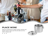 Stainless Steel Bucket Set, 6.1x5.5x5.5in Container for Chilling Drinks V1370-AZ4-16984