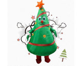 Inflatable Christmas Tree Costume Christmas Costume Polyester Christmas Costume - Green - Size 01 V1106-128-41271-GRN-01