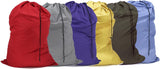 Extra Large Laundry Bag 6 Pack, Varied Colors, Travel Laundry Bags with Drawstring Closure, 30"x40", V1258-DP02-C-1392