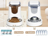 Cat Feeder Automatic Cat Feeder Cat Water Dispenser Cat Feeding Set Pet Care V1107-135-24189