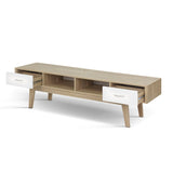 Artiss TV Cabinet Entertainment Unit 180cm Oak White Gary FURNI-G-TONI-TV180-AB