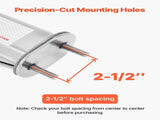 Stainless Steel Angled Spring Loaded Mud Flap Hangers, 2-1/2" Bolt Spacing Mudflap Hangers V952-BKCDNBDJ212ILJ4FL001V0