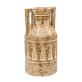 Aged Tribal Style Decorative Urn / Dried Flower Vase 46cm V637-91260VSE