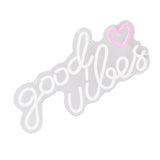 Neon Sign Good Vibes LED Light Acrylic USB Powered Wall Hang Neon Wall Decor for Bar Party Wedding V1294-YM0706-3119230136711