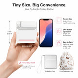 Portable Thermal Bluetooth Printer for Android and iOS, Inkless Photo and Label Printing with V1370-AZ4-19827