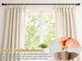 36 Pack 1.65 inch Curtain Ring with Clips, Smooth Quiet Plastic Insert 2.08 inch Diameter Brushed V1366-AZ2-W-15144