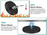 16Pack Rubber Coated Magnets, 30LBS Rubber Coated Neodymium Magnets with M5 Magnetic Assembly Base V1258-DP02-WO-269