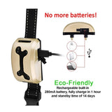Dog Bark Collar - Sound and Vibration Automatic USB Rechargeable Training Device V238-SUPDZ-12352440107088