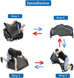 Foldable Mini Trampoline,Fitness Re-bounder with Adjustable Bar V1409-SKU-19993