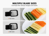 French Fry Cutter Manual Potato Slicer with 1/2 Inch & 3/8 Inch Stainless Steel Blades Potato V767-VVR-SYWSQSTJWJ12IGYCYV0