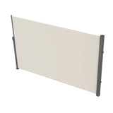 Retractable Side Awning,160X300cm Aluminum Outdoor Privacy Screen, 280g Polyester Water-proof V952-ZYPF160X300CMM001V0
