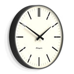 Newgate Radio City Wall Clock Bold Black Marker Dial - Matte Blizzard Grey V398-NM-RADC310BGY