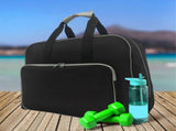 Travel Duffle Bag Sports Gym Bag Clothing Large Capacity Overnight Bag Gym - Black V1308-DSZKI-2378-1