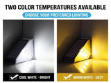 Solar Powered Triangle Step Light with Monocrystalline Silicon Panel, Auto On at Dusk, IP65 V1341-ZY-K6RRJJ5E-24PCS-WARMWHITELIGHT