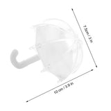 24Pcs Innovative Umbrella Shape Plastic Candy Box Container for Wedding Baby Birthday PartyWhite V1294-YM0901-3115200013914