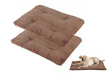 2Pcs Pet Blanket Self-Heating Bed Pad Cat Dog Self-Warming Cushion-Khaki M V1263-JX-7509-2