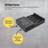LiitoKala Lii-M4 Smart Battery Charger LCD - 4-Slot USB for 18650 AA AAA Li-ion V238-SUPDZ-41167153594448
