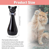 Handcrafted Cat Statue Ceramic Ashes Urn for Cats - Beloved Pet Cremation Urn, Funeral V1107-135-63463-PNK