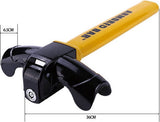 Car steering wheel lock - Anti-theft - Lock for classic cars - Security lock - With 2 keys - Yellow V1188-MS-313-0168