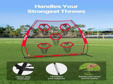 2133.6 x 2133.6mm Football Trainer Throwing Net, Training Throwing Target Practice Net with 5 Target V952-GLQW77YC5KXWQ8XVG001V0