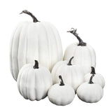 7pcs Simulated Pumpkin Glossy Paint Lightweight Creative Reusable Foam Pumpkin for Decoration Prop V1294-YM0901-3115240060515
